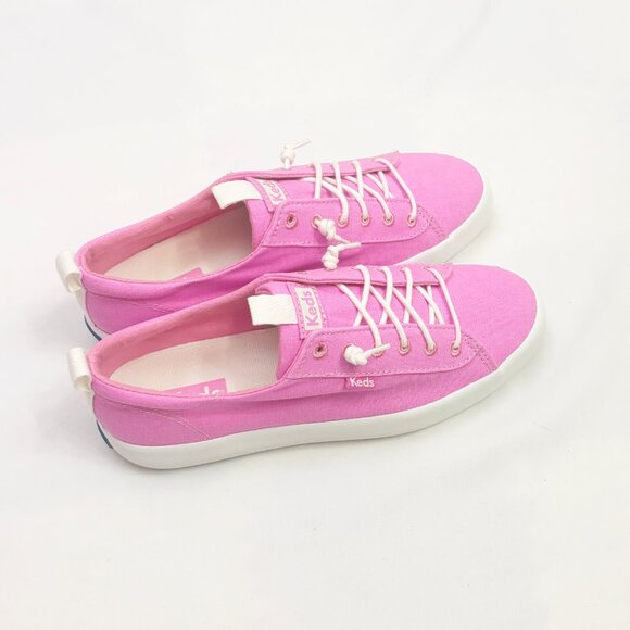 Keds Kickback Canvas sneakers in neon pink size US 7 New in Box - Picture 5 of 6